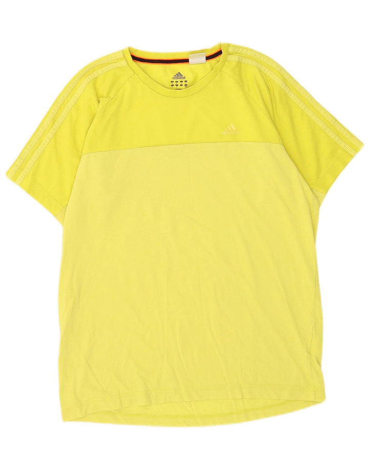 Adidas muška majica Climalite, srednji žuti pamuk