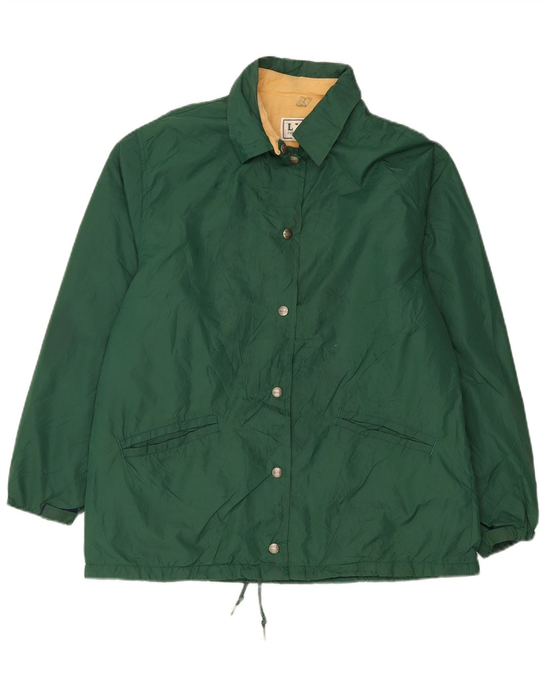 L.L.Bean ženska vjetrovka jakna UK 16 veliki zeleni najlon