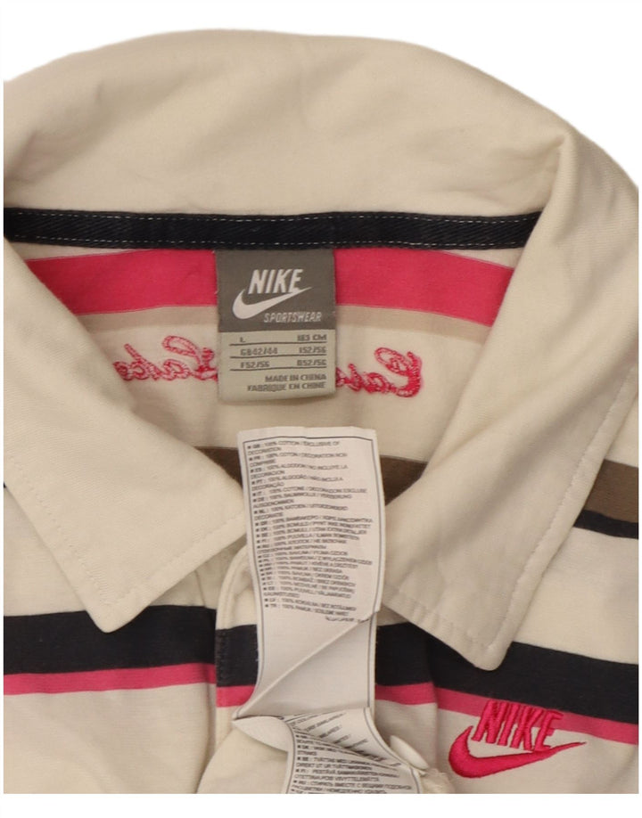 NIKE Muška polo majica UK 42/44 Pamuk na velike raznobojne pruge