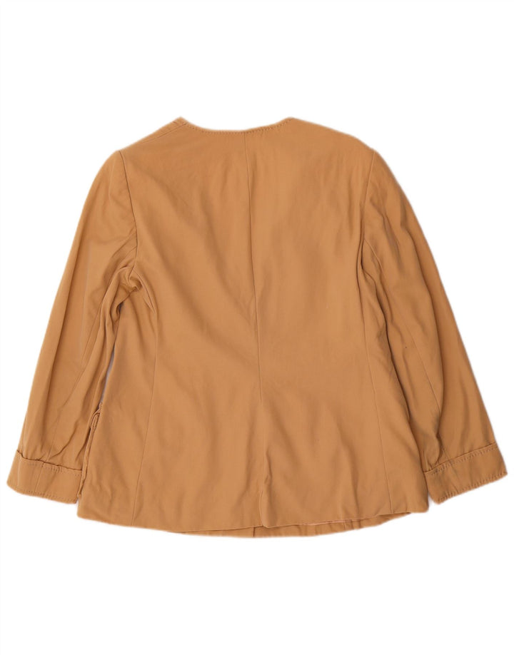 Louis Feraud, ženski sako s 5 gumba EU 48 2XL, bež vuna