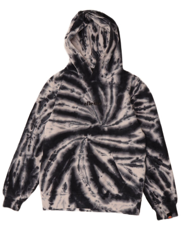 Ellesse Boys Graphic Hoodie Džemper 10-11 Years Navy Blue Tie Dye Pamuk
