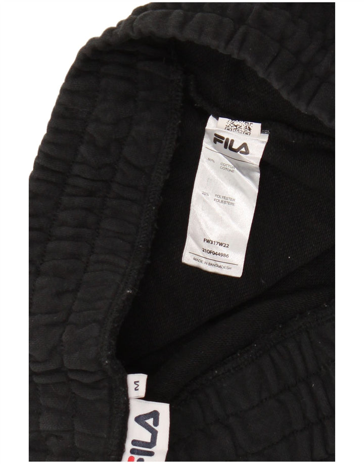 FILA Ženska trenirka Hlače Joggers UK 14 Srednje crni pamuk
