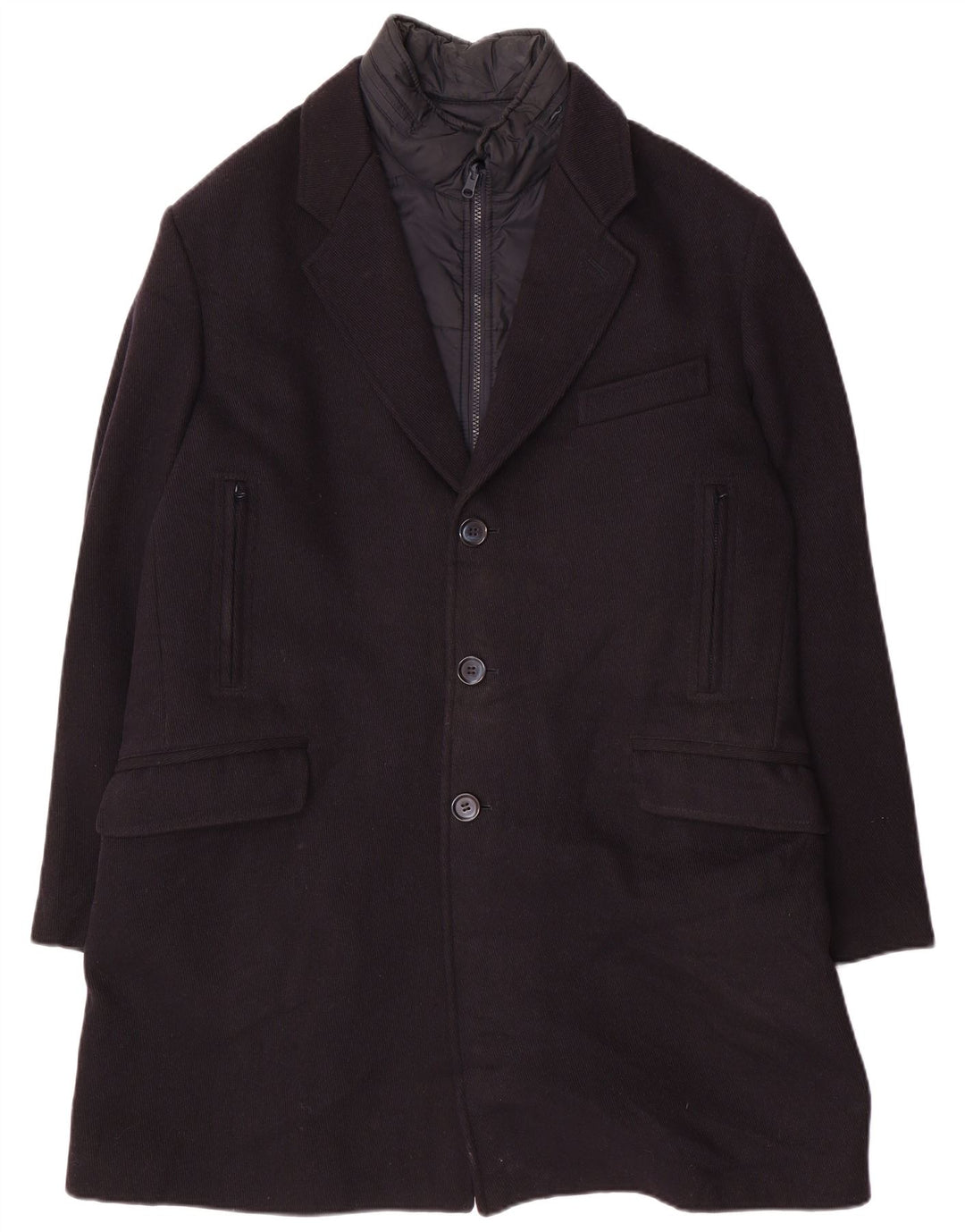 Fay muški kaput UK 44 2XL tamnoplava vuna