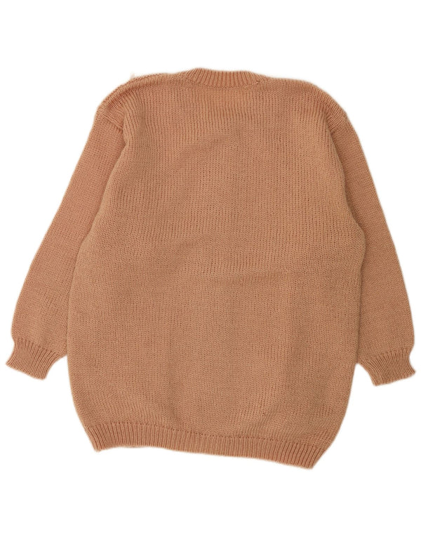 Vintage ženski kardigan džemper UK 18 XL bež