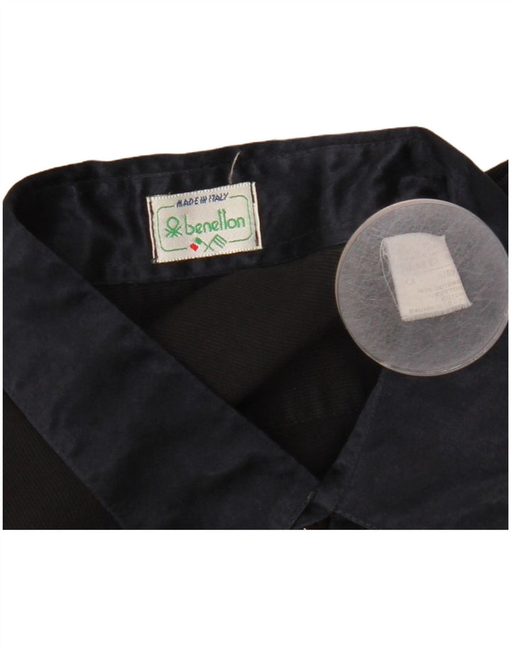 Benetton muška košulja velika crna pamučna