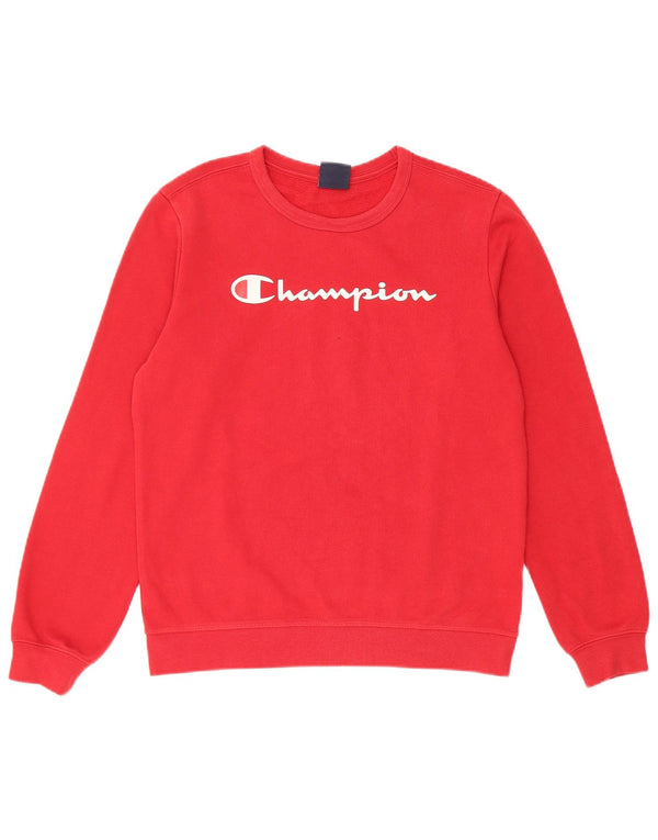 Champion Boys Graphic Hoodie Džemper 13-14 godina XL crveni pamuk