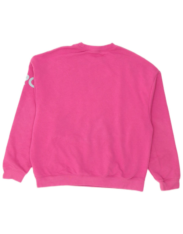 Nike Ženska majica s motivima prekomjerne majice UK 10 Small Pink Cotton