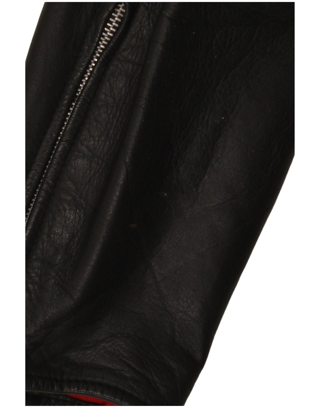 Vintage muške kožne biciklističke hlače W34 L30 crne boje