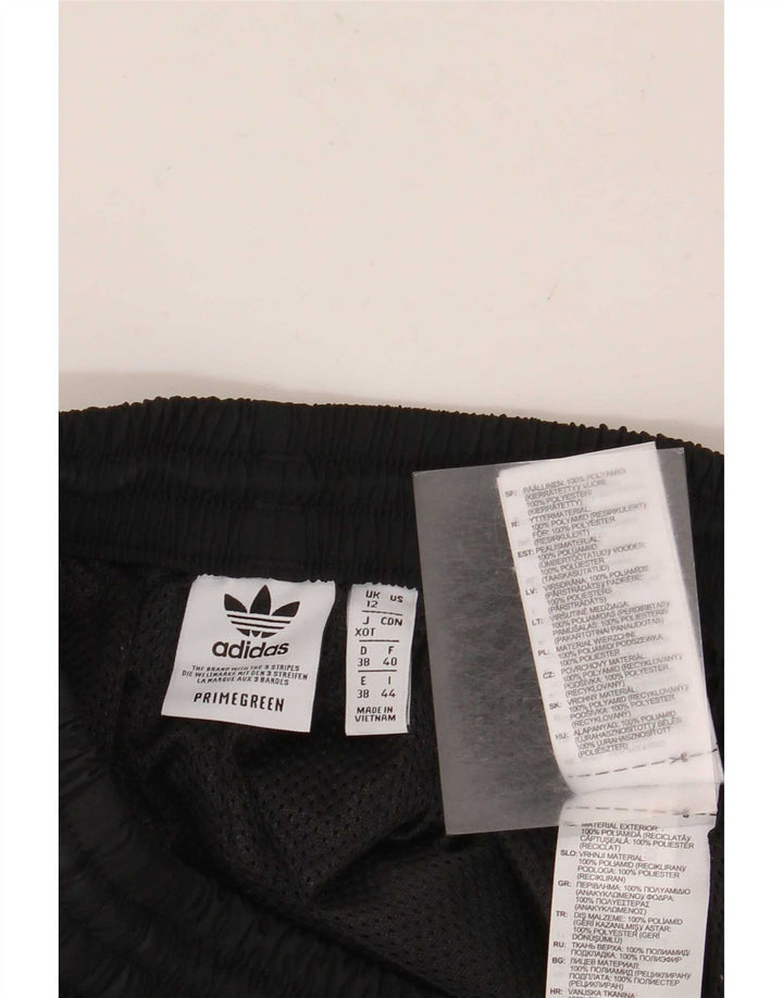 Adidas Womens Sport Shorts UK 12 Medium  Black Polyamide