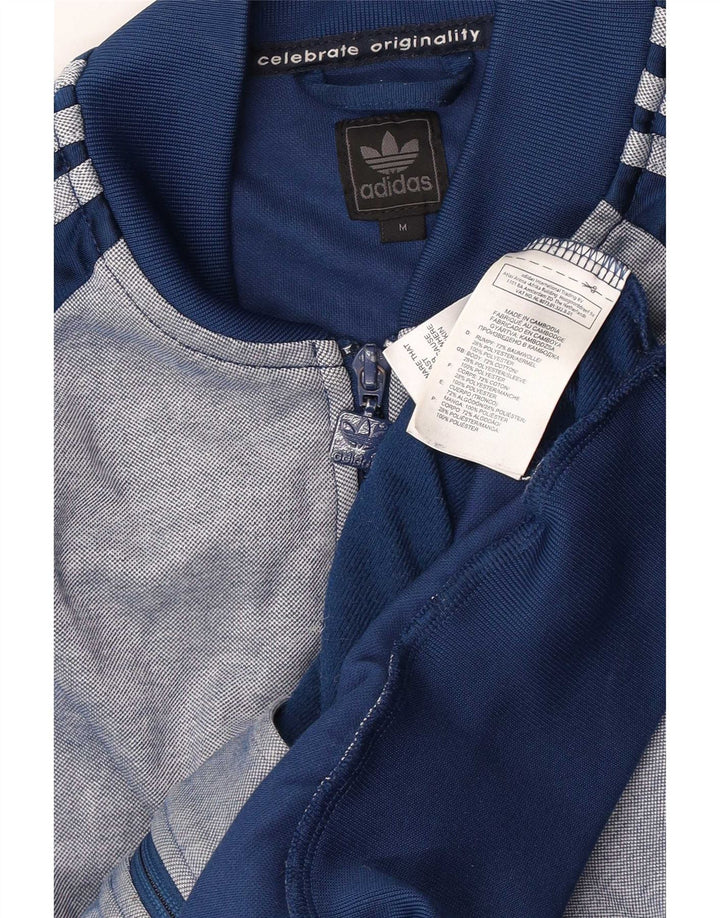 Adidas muška gornja jakna od trenirke srednje tamnoplave pamučne boje