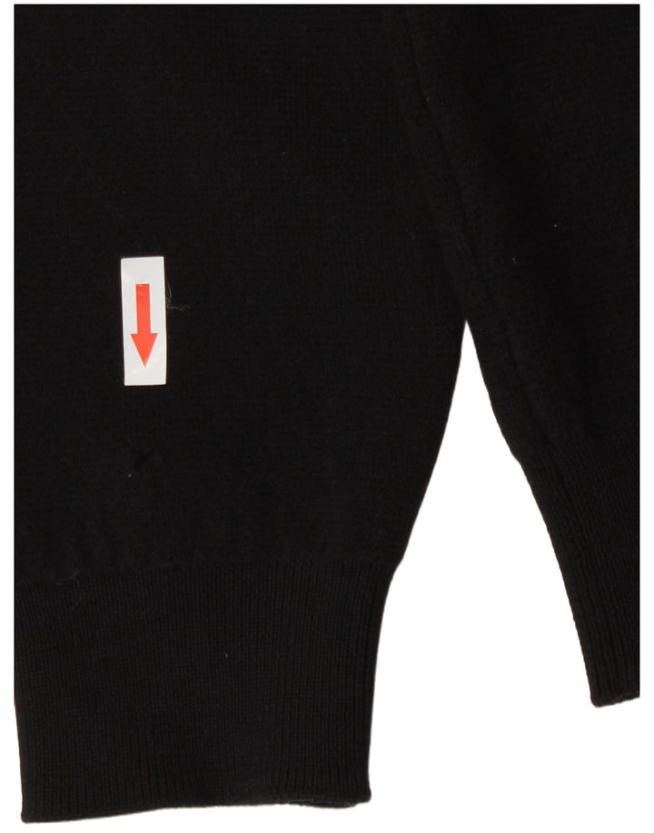 Lacoste muški kardigan džemper veličina 6 XL crni vuneni