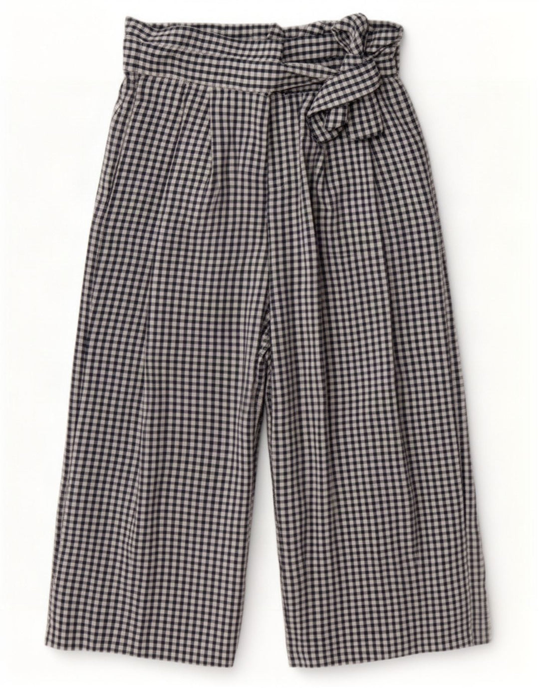 Zara ženske kapri hlače Cullotes srednje veličine W28 L22 mornarsko plavi gingham