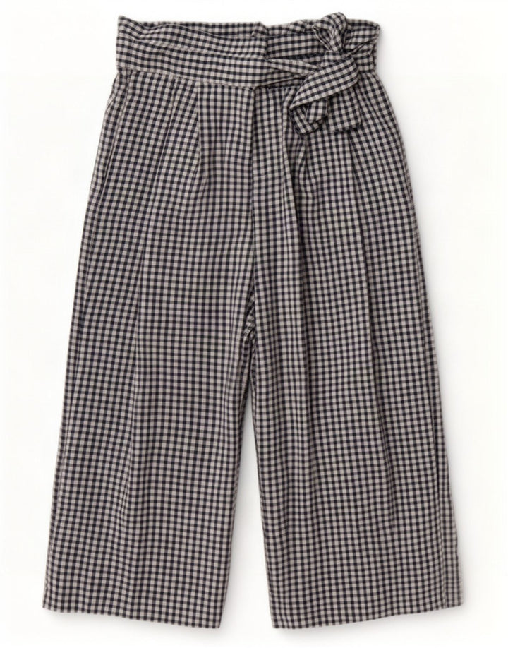 Zara ženske kapri hlače Cullotes srednje veličine W28 L22 mornarsko plavi gingham