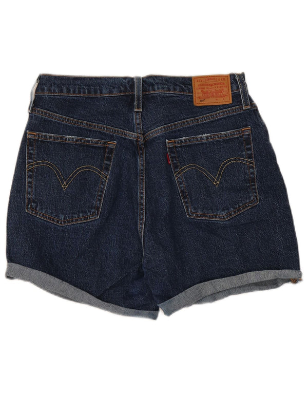 Levi's ženske 501 traper kratke hlače W30 srednje tamnoplavi pamuk