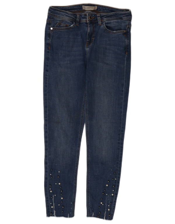 Zara ženske crop skinny traperice EU 36 XS W26 L25 plave