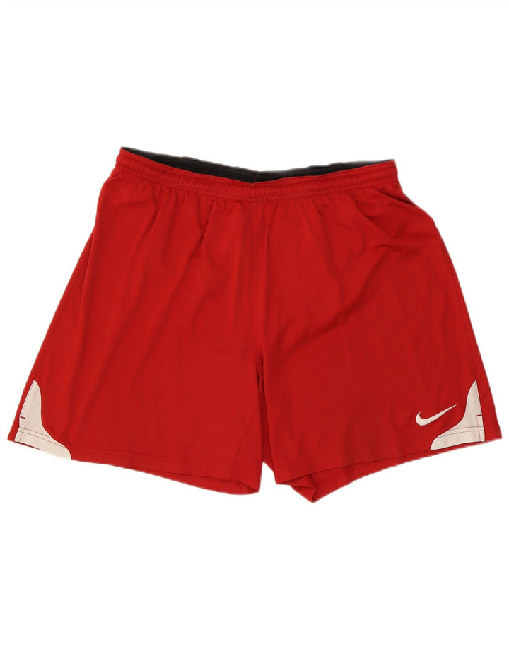 Nike muške Dri Fit sportske kratke hlače XL Red Colourblock poliester