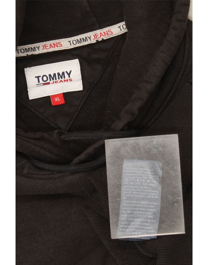 TOMMY HILFIGER Muška majica s kapuljačom XL, crni pamuk