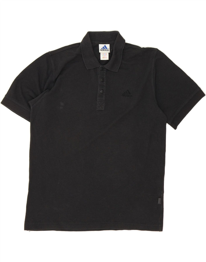 ADIDAS Mens Polo Shirt UK 38/40 Medium Black Vintage Adidas and Second-Hand Adidas from Messina Hembry 
