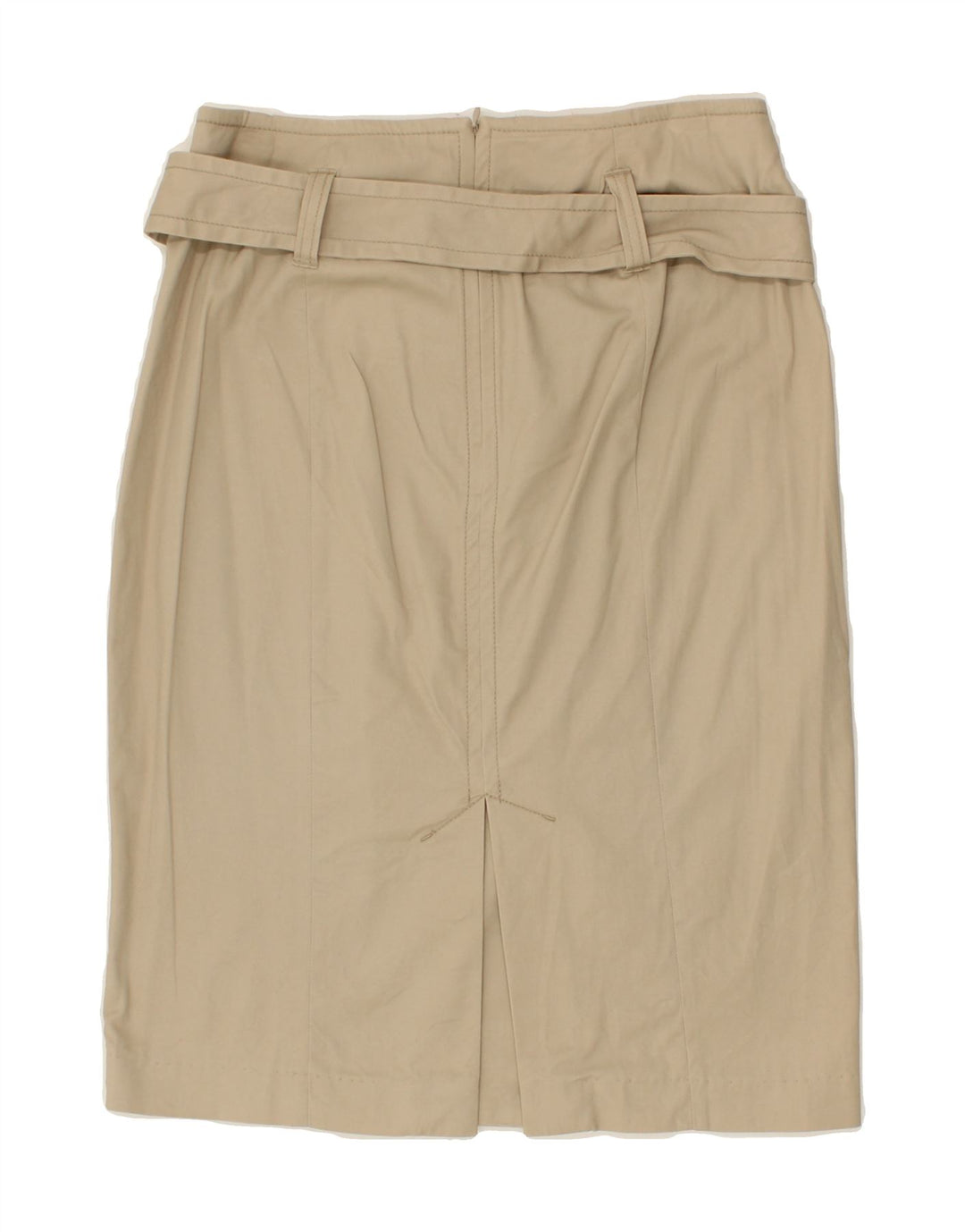 BENETTON Womens Straight Skirt IT 44 Medium W30  Beige Cotton Vintage Benetton and Second-Hand Benetton from Messina Hembry 