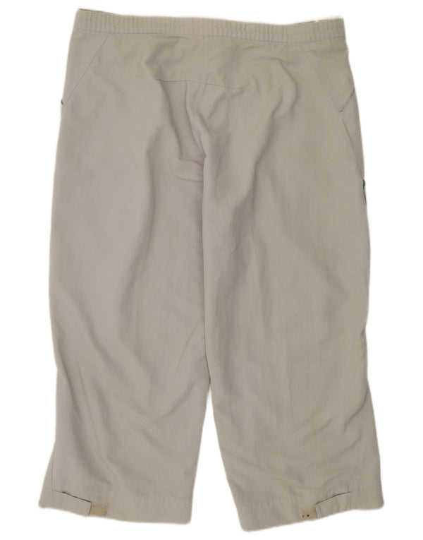 ADIDAS ženske Capri trenirke Hlače UK 14 srednje zelene sportske poliamidne