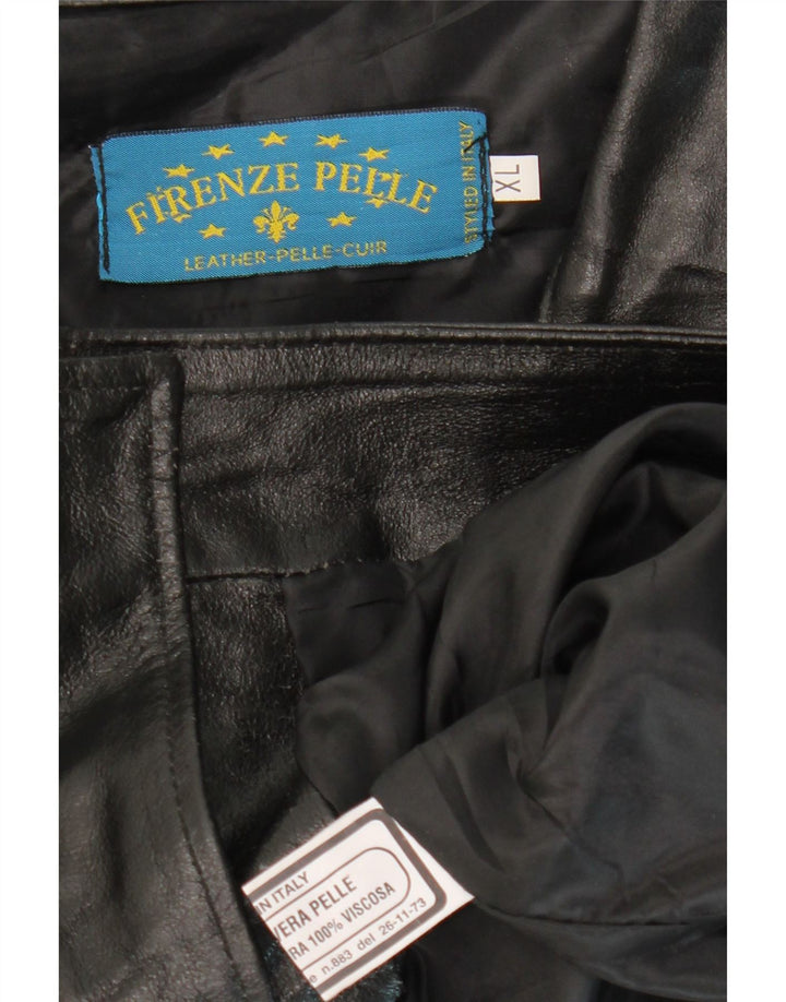 VINTAGE muška kožna jakna UK 42 XL crna koža
