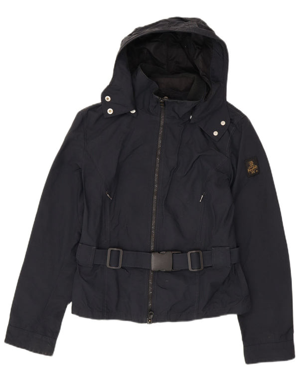 Refrigiwear Ženska kišna jakna s kapuljačom Cruz UK 12 Medium tamnoplava poliamid