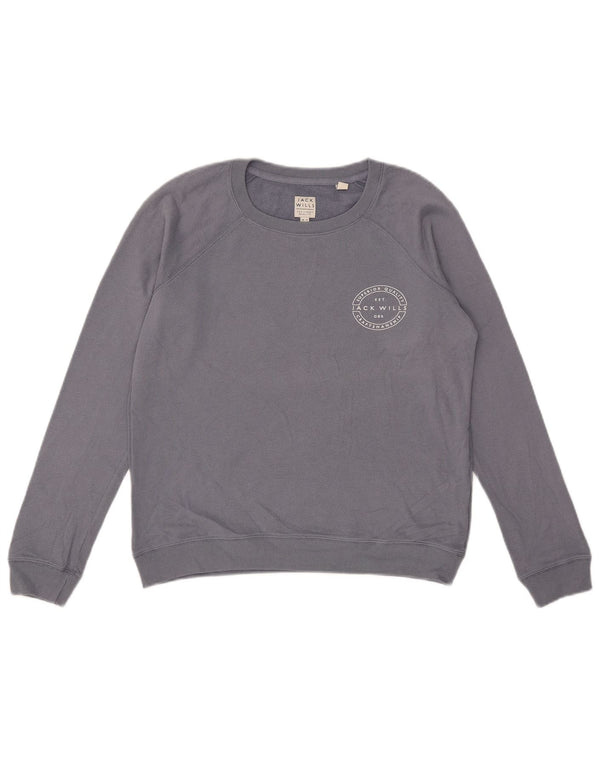 Jack Wills Ženski preveliki džemper UK 10 Small Blue