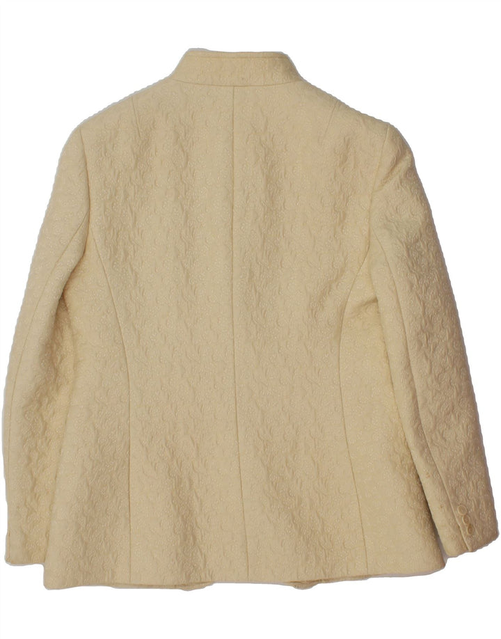 LARDINI Womens 3 Button Blazer Jacket IT 50 XL Off White Wool Vintage Lardini and Second-Hand Lardini from Messina Hembry 