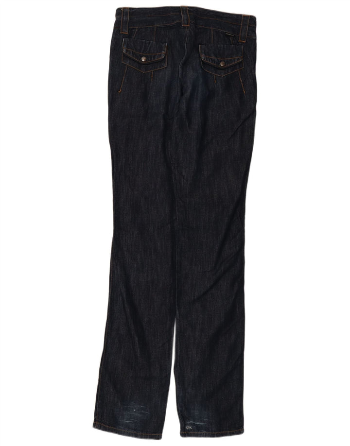 CALVIN KLEIN Ženske ravne traperice W27 L35 tamnoplavi pamuk