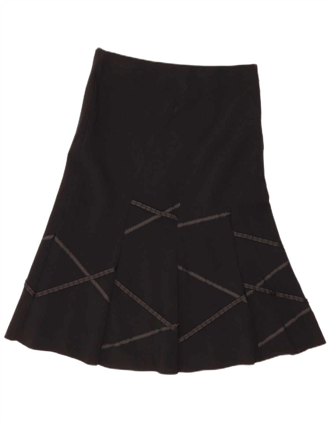 Marks & Spencer ženska suknja A-kroja UK 12 srednje W34 crna geometrijska