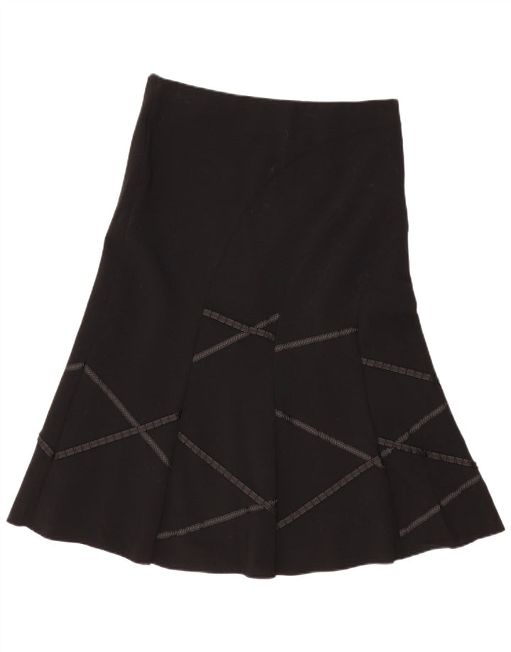 Marks & Spencer ženska suknja A-kroja UK 12 srednje W34 crna geometrijska