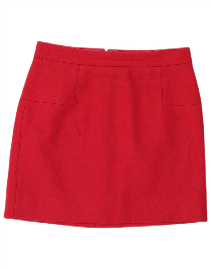 J. Crew ženska mini suknja US 2 XS W28 ružičasta vuna