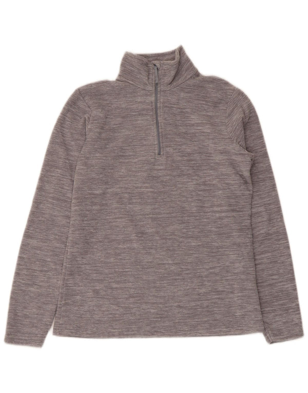 Mountain Warehouse Ženski džemper od flisa s patentnim izrezom UK 8 Mali sivi s flekama