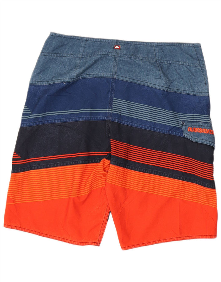 QUIKSILVER muške kratke hlače za kupanje s grafičkim motivima, srednje raznobojne pruge