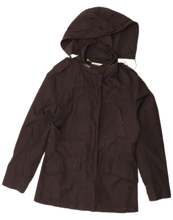 Ženska parka jakna s kapuljačom Massimo Dutti UK 14 srednje crna