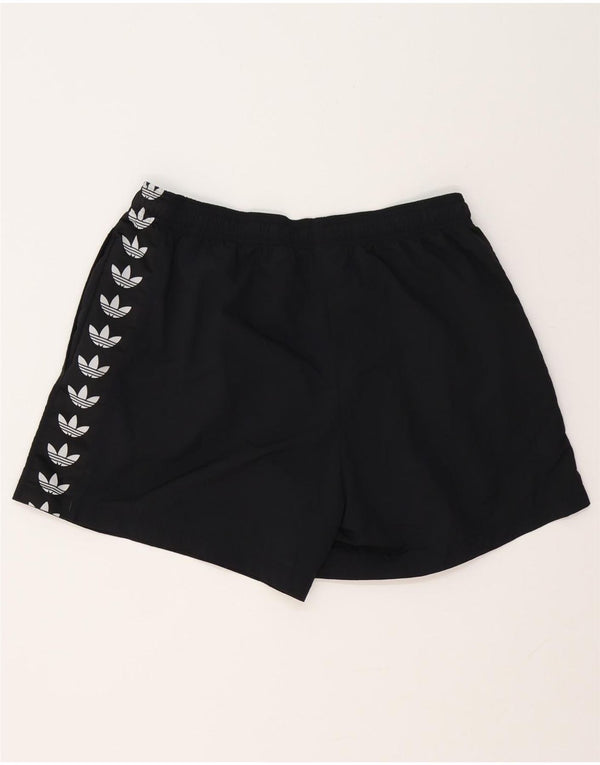 ADIDAS muške kratke sportske hlače s grafičkim motivima, veliki crni poliester