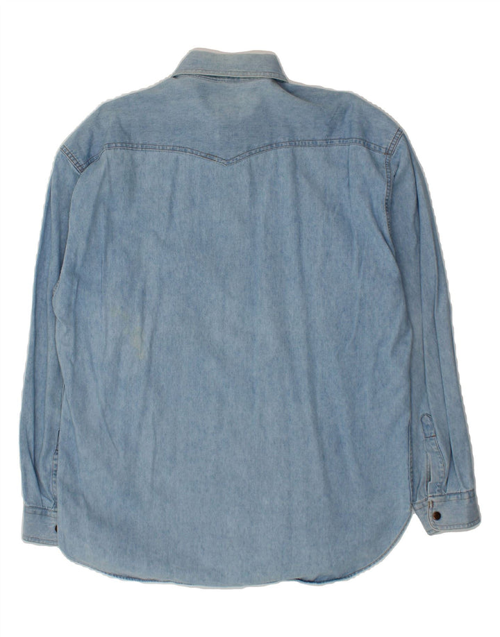 CASUCCI Mens Denim Shirt Medium Blue Cotton Vintage Casucci and Second-Hand Casucci from Messina Hembry 