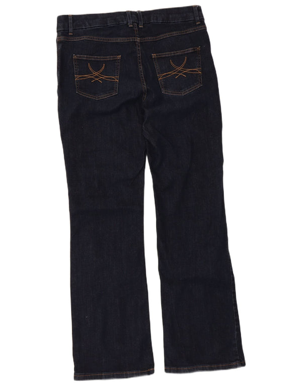 Marks & Spencer ženske traperice Bootcut UK 16 Large W34 L30 tamnoplavi pamuk