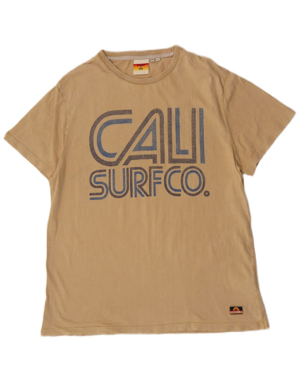 Superdry muška uska majica kratkih rukava 2XL, bež pamuk