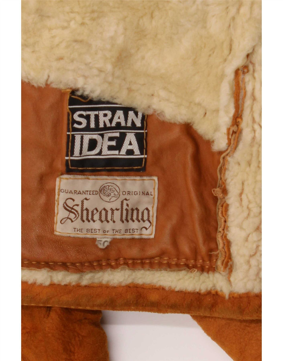 Vintage muška jakna s ovčicama IT 50 Large Beige