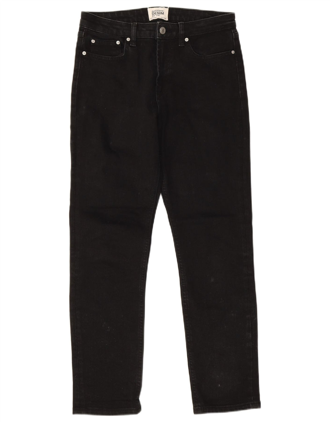 Ženske traperice ZARA Trafaluc Slim W28 L27 crni pamuk