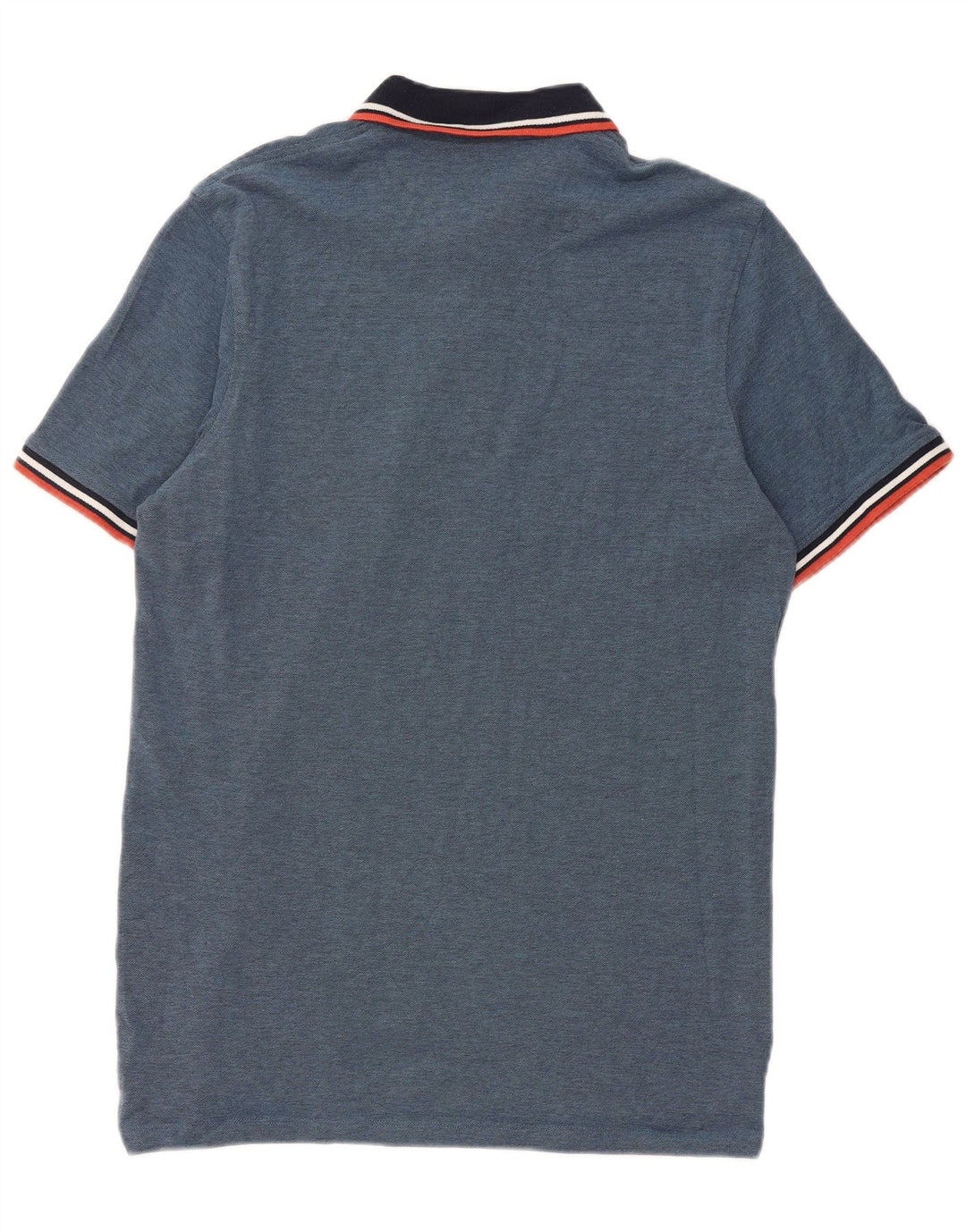 JACK & JONES Mens Polo Shirt Large Navy Blue Cotton