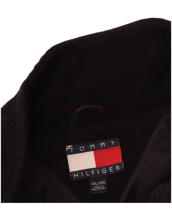 Tommy Hilfiger muška upotrebna jakna UK 44 2XL crna vunena boja