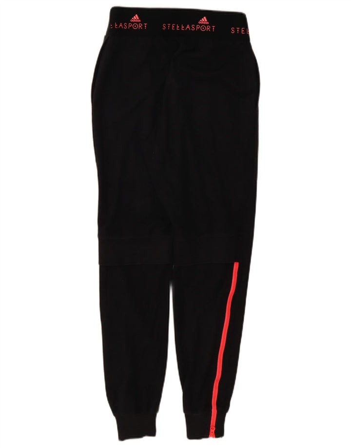ADIDAS Ženske Stella Graphic Trenirke Hlače Joggers UK 4/6 XS Crne