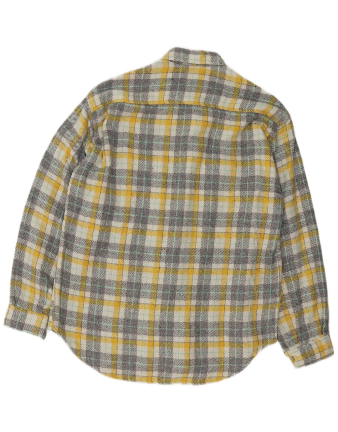 Vintage muška flanelska košulja srednje žute boje