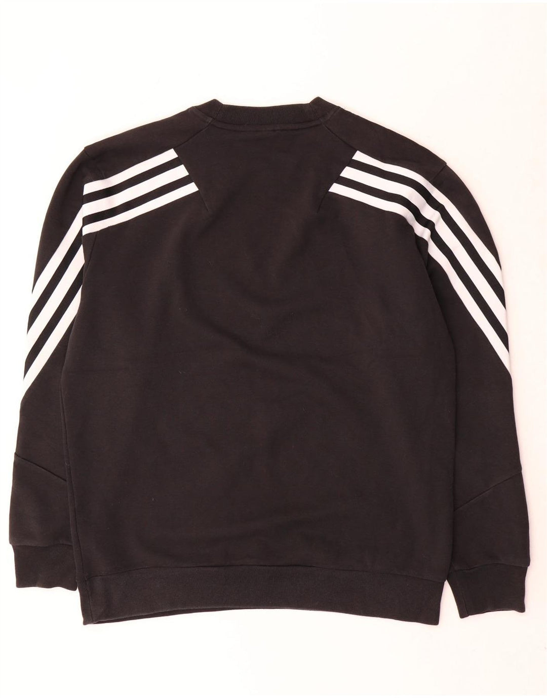 Veliki crni pamučni muški džemper Adidas