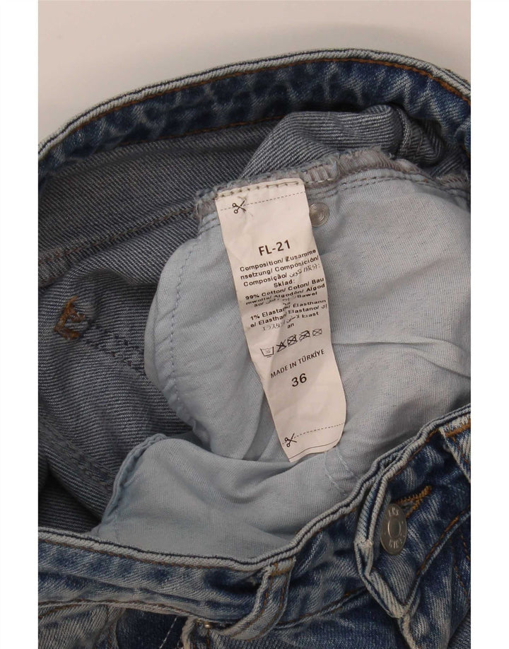 Vintage ženske lepršave traperice EU 36 male W25 L32 plavi pamuk