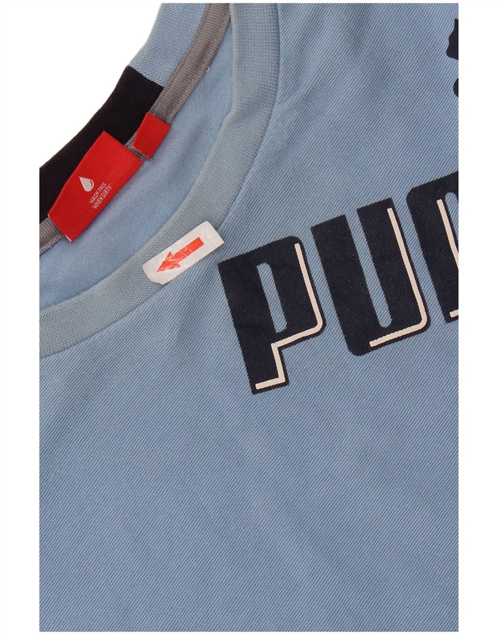 PUMA muška majica dugih rukava s grafikama XL plavi pamuk