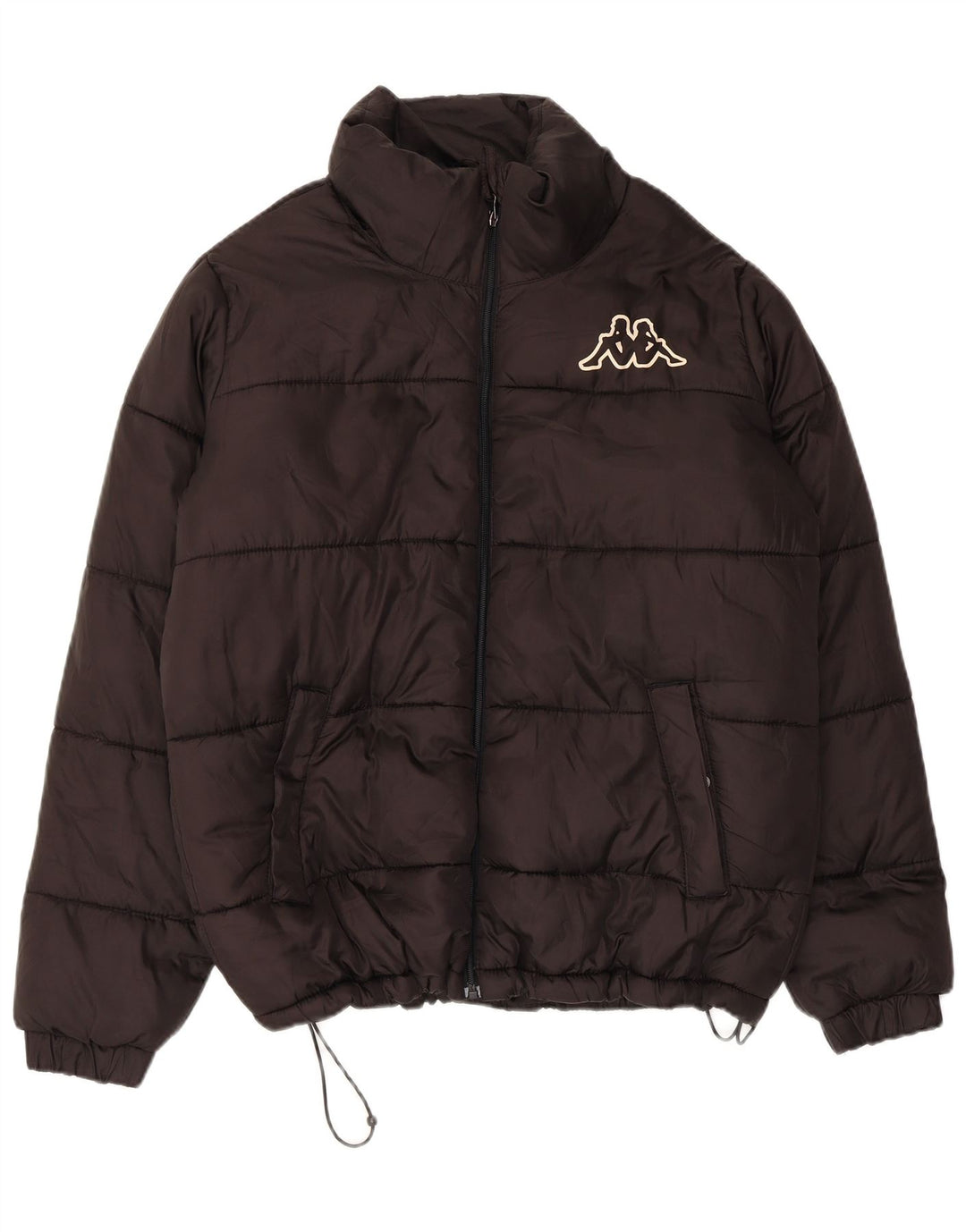 KAPPA muška podstavljena jakna UK 40 veliki crni poliester