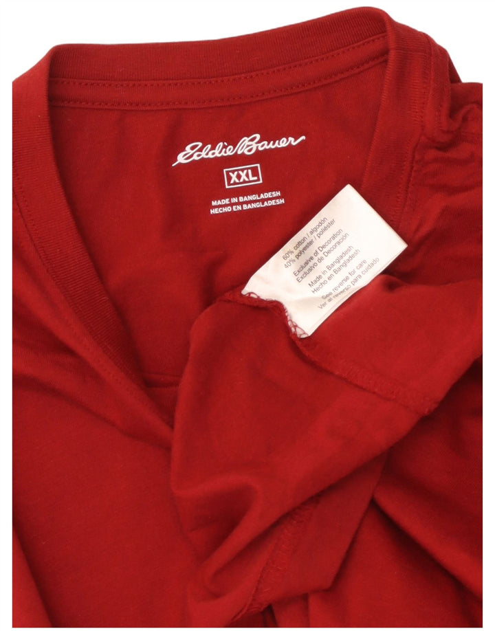 EDDIE BAUER Muška majica kratkih rukava 2XL, crveni pamuk